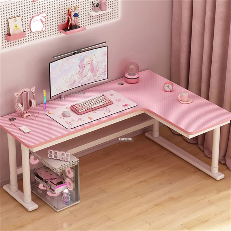 scrivania-angolo-carbonio-ufficio-pink-kawaii-gaming