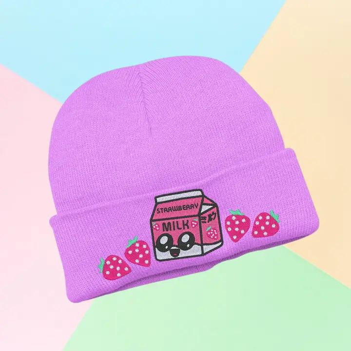 cappello-kawaii-strawberry-milk-inverno