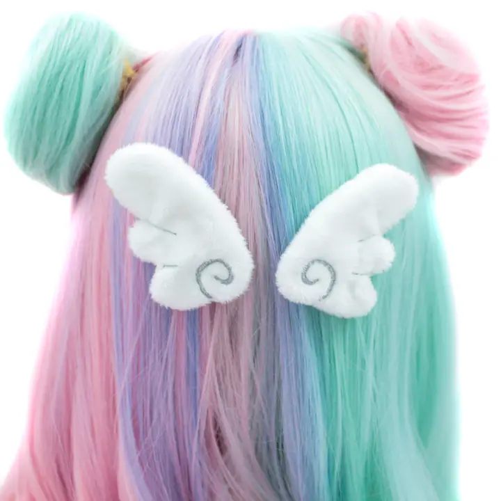 clip - fermagli - capelli - ali - angelo - kawaii