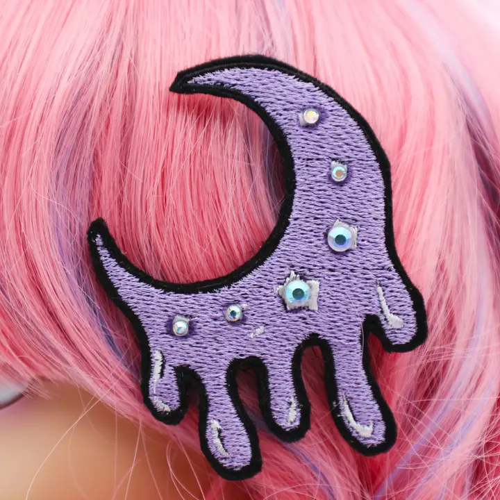 clip-fermaglio - capelli - kawaii - lolita - luna