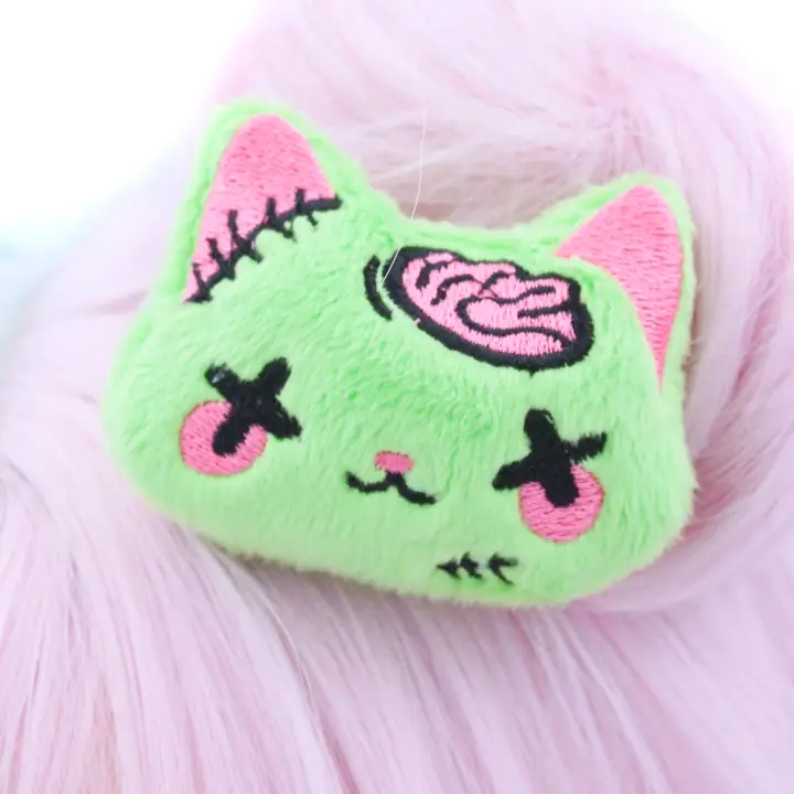 clip-fermaglio - kawaii - zombie - kitty -