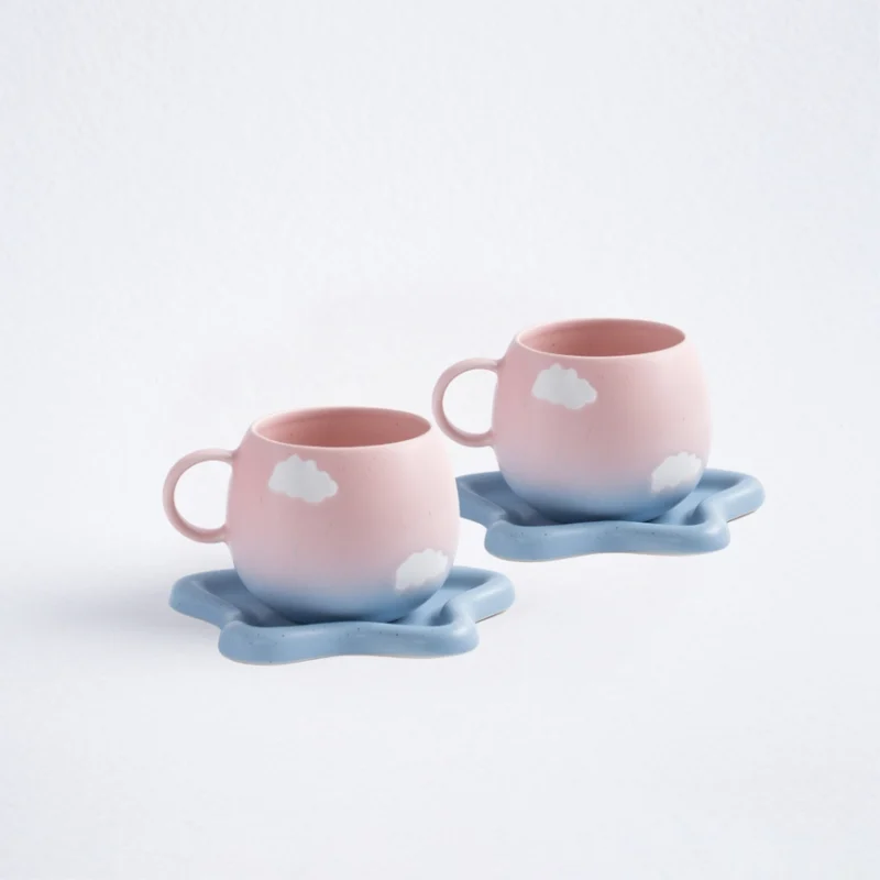 set - regalo - tazza - colazione - tramonto-4pezzi