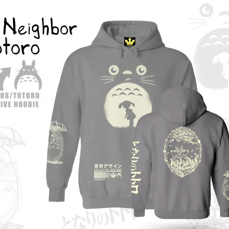 felpa - totoro - ghibli - vicino - cappuccio