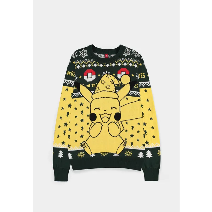 maglione - pikachu - pokemon - natale - christmas